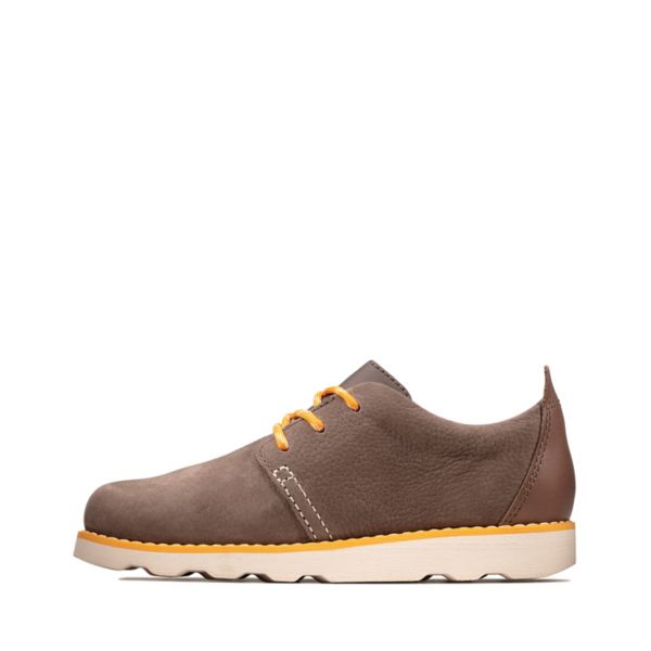 Clarks Boys Crown Park Kid Casual Shoes Brown | CA-5247618